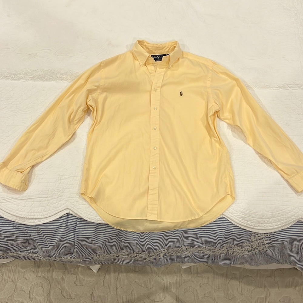 Yellow polo Ralph Lauren button down